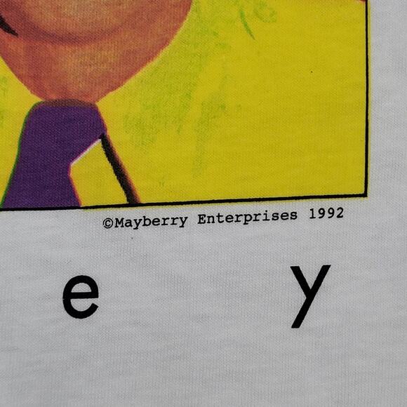 Vintage 1992 Barney Fife Shirt Large 23x31 Andy-Griffith-Show - Picture 9 of 13